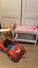 Poppenspeelgoed babyborn auto , stapelbed, Kinderen en Baby's, Speelgoed | Poppen, Ophalen, Gebruikt, Babypop