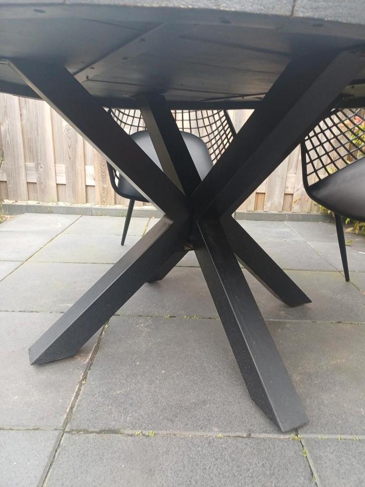 Metalen spinpoot voor ronde tafel ., Huis en Inrichting, Tafels | Eettafels, Zo goed als nieuw, 50 tot 100 cm, 200 cm of meer