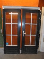 Openslaande tuindeuren dubbelglas met kozijn (nr. LL1230A), Ophalen, Glas, 120 cm of meer, 215 cm of meer