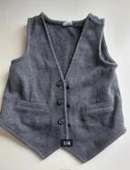 Hema Grijs Mini Gilet Mouwloos Vest Giletje Pak maat 98/104, Overige typen, Jongen of Meisje, Ophalen of Verzenden, Zo goed als nieuw