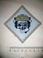 Patch/badge schedel SF operator Schmeisser, Ophalen of Verzenden, Landmacht, Duitsland, Embleem of Badge