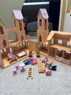 Houten Speelkasteel Poppenhuis met Accessoires, Ophalen, Zo goed als nieuw, Poppenhuis