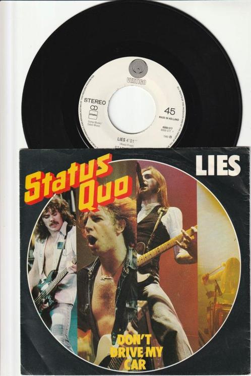 STATUS QUO    -    LIES    ////    DON'T DRIVE MY CAR  [7''], Cd's en Dvd's, Vinyl | Pop, Zo goed als nieuw, 1980 tot 2000, Overige formaten