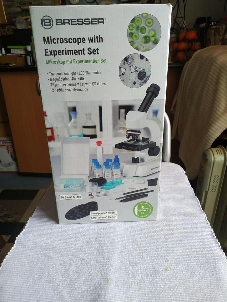 BRESSER JUNIOR 40-640x Microscoop, Kinderen en Baby's, Speelgoed | Educatief en Creatief, Nieuw, Elektronica, Met licht, Ophalen of Verzenden