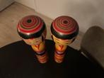 Zeldzame Yajirō Kokeshi – Set van 2 – Satō Yoshiaki ca.1970, Ophalen of Verzenden