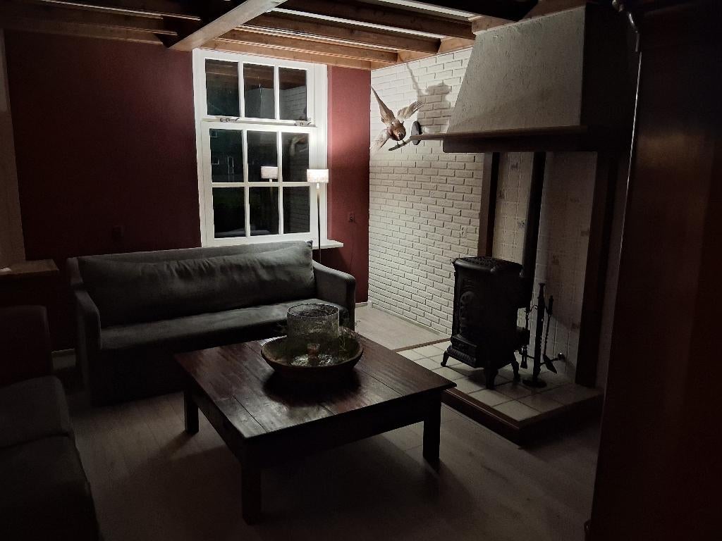 Prachtige robuuste landelijke eiken houten salontafel, Huis en Inrichting, Ophalen, Minder dan 50 cm, 100 tot 150 cm, 100 tot 150 cm