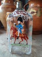 Vintage glazen fles beschilderd Napoleon IZGST, Antiek en Kunst, Antiek | Glas en Kristal, Ophalen of Verzenden