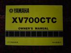 Yamaha XV700CTC 1986 owner's manual XV 700 CTC, Motoren, Handleidingen en Instructieboekjes, Yamaha