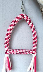 Schommel multicolor (roze-wit), Dieren en Toebehoren, Vogels | Toebehoren, Ophalen of Verzenden, Nieuw, Speelgoed