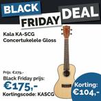 Kala KA-SCG - Concert Ukelele, Muziek en Instrumenten, Ophalen of Verzenden, Nieuw, Ukelele