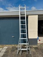 Dirks ladder 2x10, Ophalen of Verzenden, Zo goed als nieuw, Ladder, Opvouwbaar of Inschuifbaar