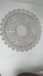 Houten Wandpaneel/ decoratie white wash zgan, Antiek en Kunst, Ophalen