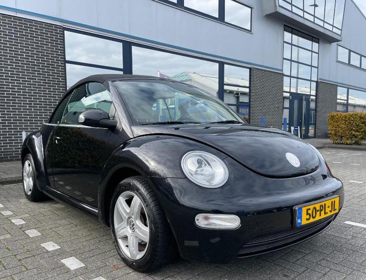 Volkswagen New Beetle Cabriolet 1.6 Highline Beige Interior, Auto's, Volkswagen, Particulier, Beetle (Kever), Airbags, Airconditioning