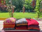 Bundel 17x plaids bruiloft boho festival bohemian kleden, Huis en Inrichting, Woonaccessoires | Plaids en Woondekens, Ophalen