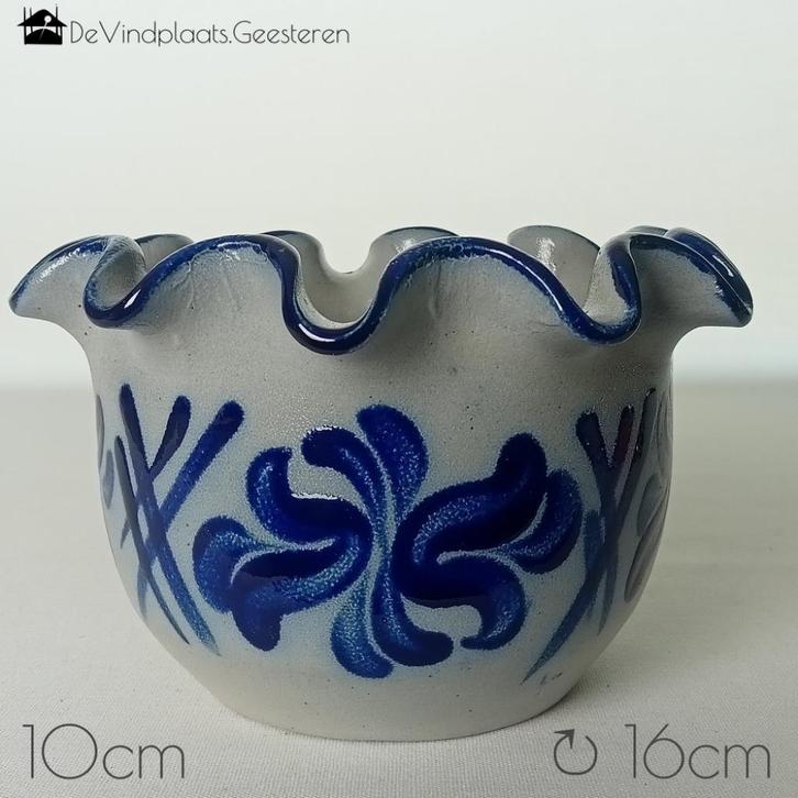 Fraaie steengoed bloempot - Steingut Schilz Westerwald, Antiek en Kunst, Antiek | Keramiek en Aardewerk, Ophalen of Verzenden