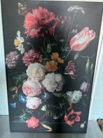Groot canvas doek bloemen, Huis en Inrichting, Woonaccessoires | Schilderijen, Tekeningen en Foto's, Print, Ophalen of Verzenden