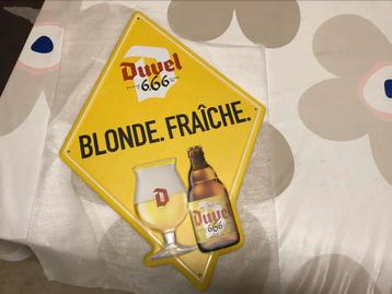 Duvel 6,66% reclamebord metaal beschikbaar voor biedingen