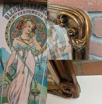 Litho Alphonse Mucha Parfum Barok Art Nouveau Frame, Antiek en Kunst, Kunst | Litho's en Zeefdrukken, Ophalen of Verzenden