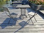 Degelijke Bistro set, Tuin en Terras, Tuinsets en Loungesets, Gebruikt, Hardhout, Tuinset, Ophalen