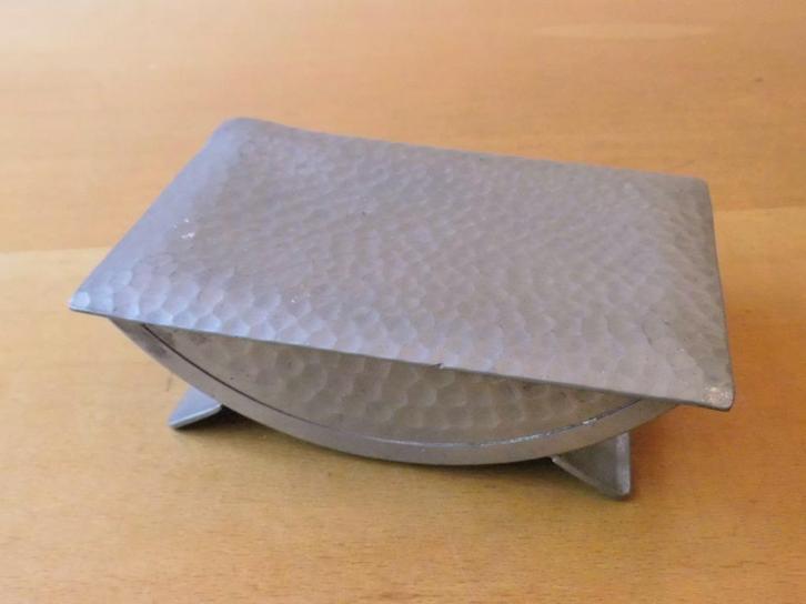 Art Deco T.K.F. tinnen sigarettendoos., Antiek en Kunst, Antiek | Tin, Ophalen of Verzenden