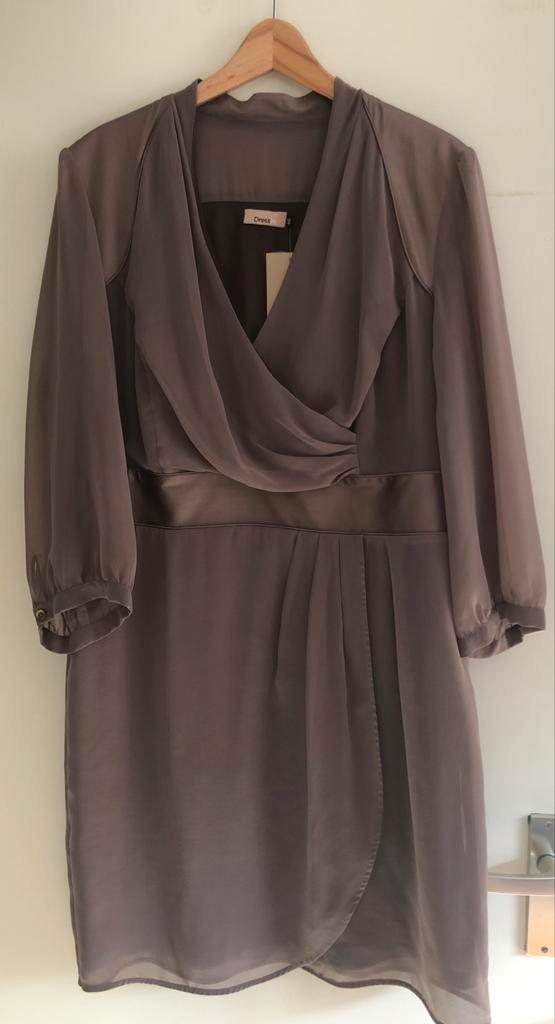 Jurk maat 46 xxl merk Dressire nieuw, Kleding | Dames, Jurken, Nieuw, Maat 46/48 (XL) of groter, Bruin, Knielengte, Ophalen of Verzenden