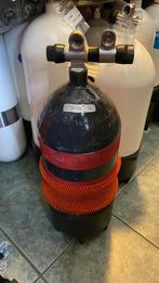 12liter kort duikfles met dubbele kraan, Watersport en Boten, Duiken, Ophalen of Verzenden, Zo goed als nieuw, Duikfles