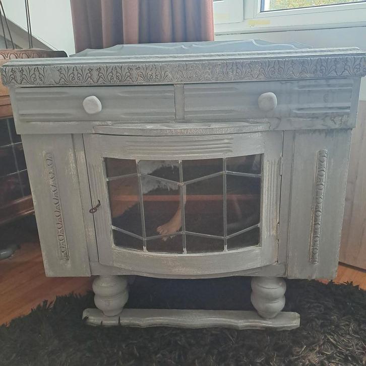 Vintage kastje met lades en deur, Huis en Inrichting, Kasten | Buffetkasten, Ophalen