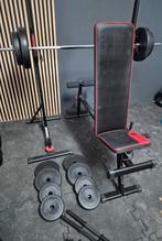 Complete homegym + dumbbells, zeer goede staat, Sport en Fitness, Ophalen, Zo goed als nieuw, Fitnessbank