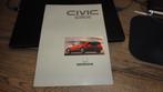Folder HONDA  CIVIC  CRX  ,  5-1990, Verzenden, Nieuw, Honda