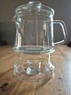 Originele glazen DE theepot set, Ophalen, Gebruikt