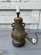 Antieke Chinese Grote Bronzen lamp, Ophalen of Verzenden
