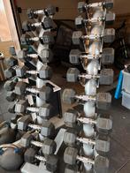 Dumbbell set met toren 1-10kg, Sport en Fitness, Ophalen, Zo goed als nieuw, Armen, Dumbbell