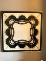 Origineel zijden sjaal Cartier ingelijst zwart goud crème, Ophalen of Verzenden