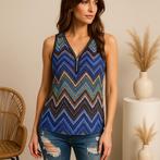 NIEUW - Zigzag Top met Kant, Laatste Stuks!, Ophalen of Verzenden, Nieuw, Maat 38/40 (M), Zonder mouw