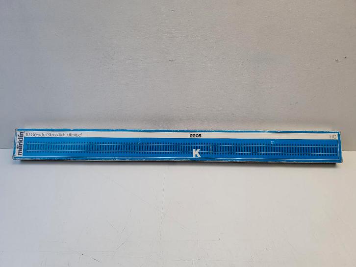 MARKLIN H0 2205 K-RAIL Flexrails 10 stuks NIEUW in OVP, Hobby en Vrije tijd, Modeltreinen | H0, Nieuw, Rails, Wisselstroom, Märklin