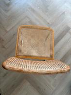 Vintage Rotan Stoel met Riet Zitting, Huis en Inrichting, Stoelen, Ophalen, Gebruikt, Bruin, Eén