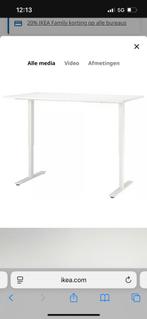 Verstelbaar Ikea bureau wit, Huis en Inrichting, Ophalen, Zo goed als nieuw