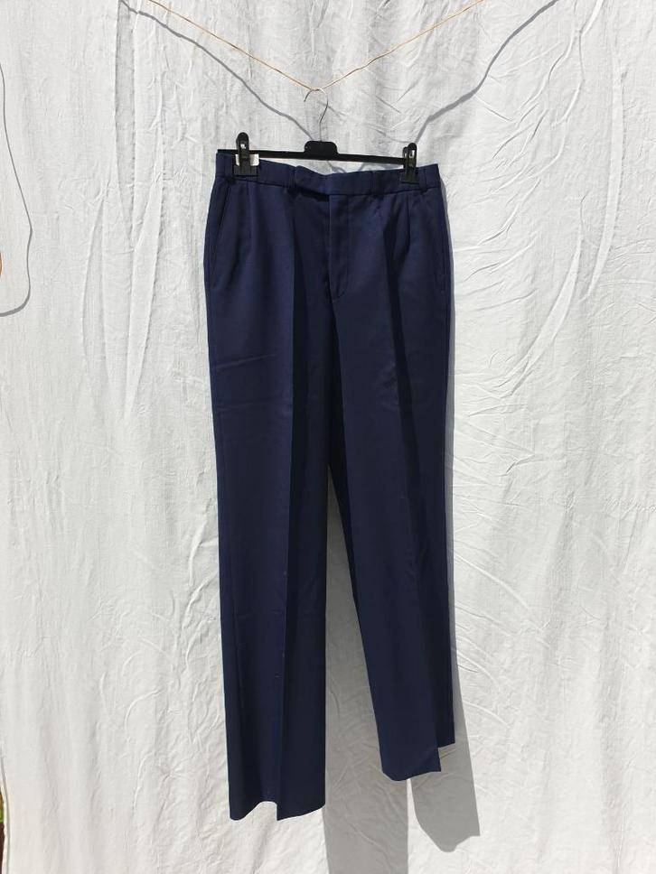 Nette broek van KLM. Donkerblauw. mt M, Kleding | Dames, Broeken en Pantalons, Zo goed als nieuw, Maat 38/40 (M), Zwart, Lang