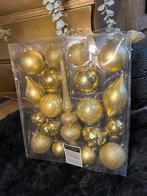 Kerstballen set nieuw goud intratuin  kerstboom piek glitter, Ophalen of Verzenden, Zo goed als nieuw