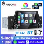 1 DIN Auto CARPLAY IPHONE ANDRIOD, Auto diversen, Autoradio's, Ophalen of Verzenden, Nieuw