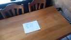 Blank eiken eettafel, Huis en Inrichting, Complete inboedels, Ophalen