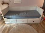 Ikea hemnes bedbank incl 2 agotnes matrassen, Ophalen, Gebruikt, Wit, Tweepersoons
