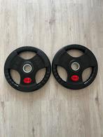 Nieuwe olympische halterschijven bumperplates 2x 15KG, Ophalen, Nieuw, Benen, Halterschijven