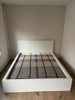 Ikea Malm bedframe 160x200, Ophalen, Gebruikt, Wit, Tweepersoons