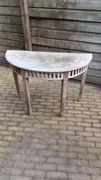 Teakhout tuintafel sidetable, Ophalen, Gebruikt, Rechthoekig, Teakhout