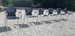Set van 6 Eromes pagholz stapelbare design stoelen, Ophalen of Verzenden, Zo goed als nieuw, Vijf, Zes of meer stoelen