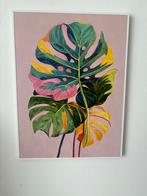 Kleurrijk Schilderij met Planten, Oorspronkelijke maker, Nieuw, Ophalen of Verzenden, Schilderij