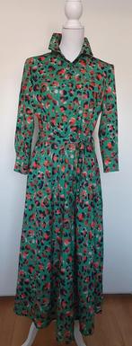 Perla Nera maxi jurk. Groen, oranje gevlekt mt L., Kleding | Dames, Perla Nera, Maat 42/44 (L), Ophalen of Verzenden, Zo goed als nieuw