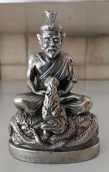 Bucha Phra Lersi Narod,Hermit,Boeddha,Buddha-Thai Verzilverd beschikbaar voor biedingen