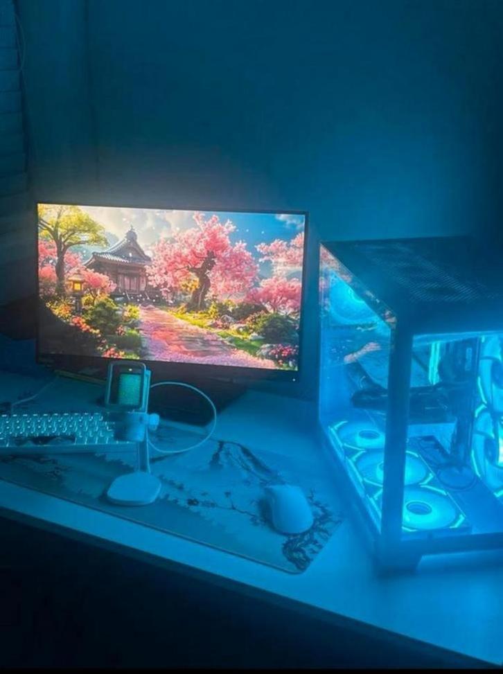 New All white gaming pc / setup, Computers en Software, Desktop Pc's, Ophalen of Verzenden